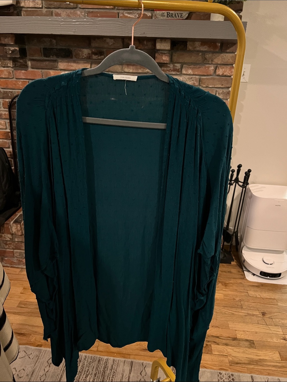 Maurices Deep Teal Open-Front Cardigan